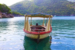 Haitian Fishing Boat: An old fishing boat near Labadee, Haiti - where watermakers can be used during fish trips.